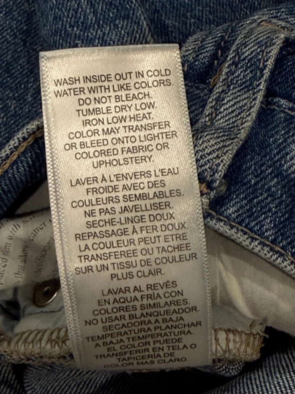 Frame Denim Blue High-Rise Straight-Leg Jeans - Picture 6 of 8